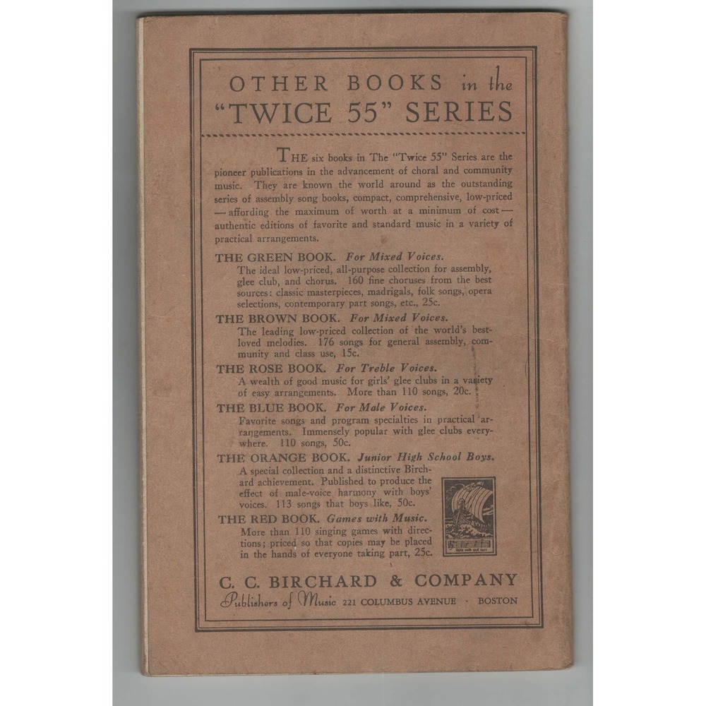 Twice 55 Plus Community Songs The New Brown Book CC Birchard Vocal Edition - Picture 2 of 3